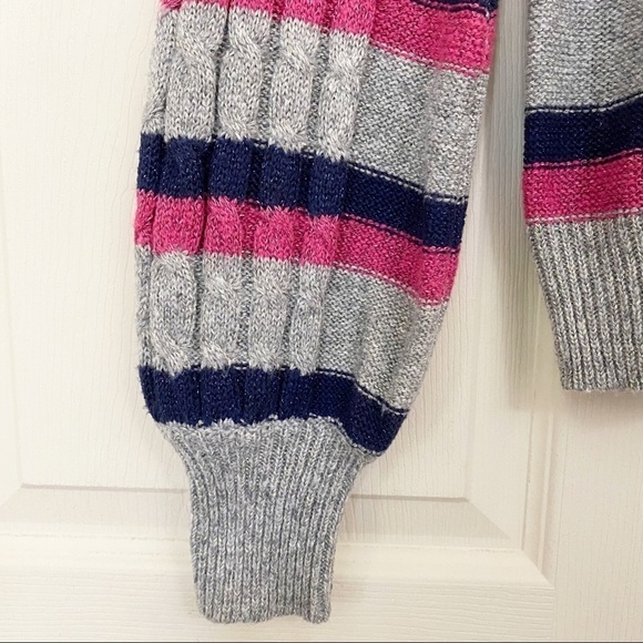 Halogen Atlantic Pacific NWOT Cable Stripe Sweater - Picture 5 of 8